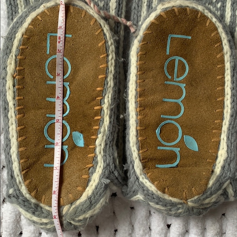 Lemon Knee-high socks slippers